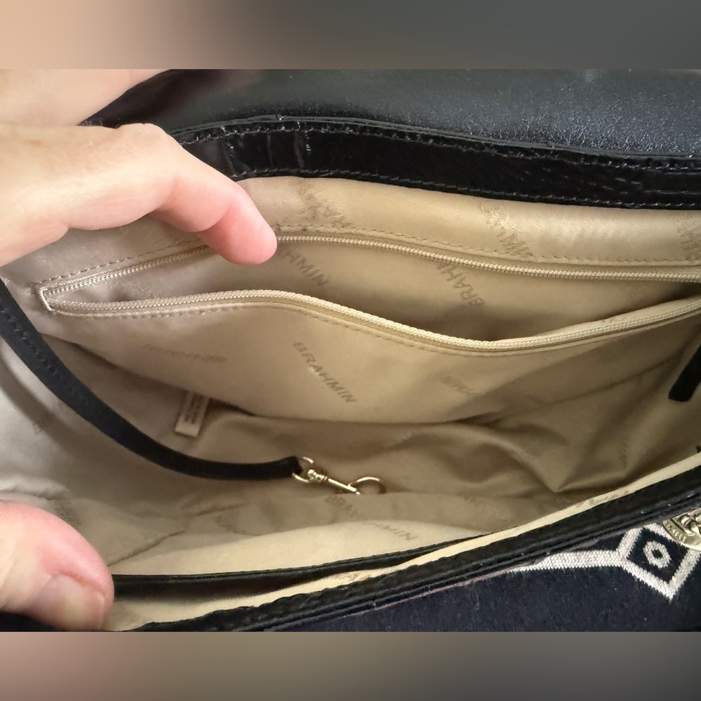 Brahmin Elegant Snake Print Crossbody Bag and Wallet Set - Picture 3 of 8